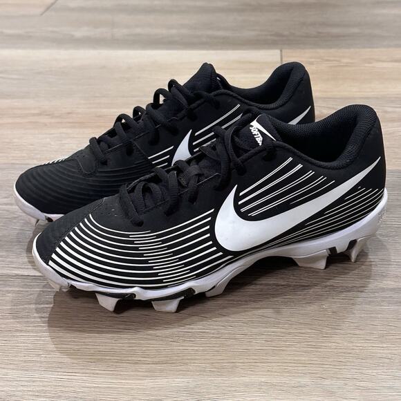 Nike Hyperdiamond Fastflex A07920-001 Woman’s 9 Black/White Softball Cleats EUC - Picture 6 of 11